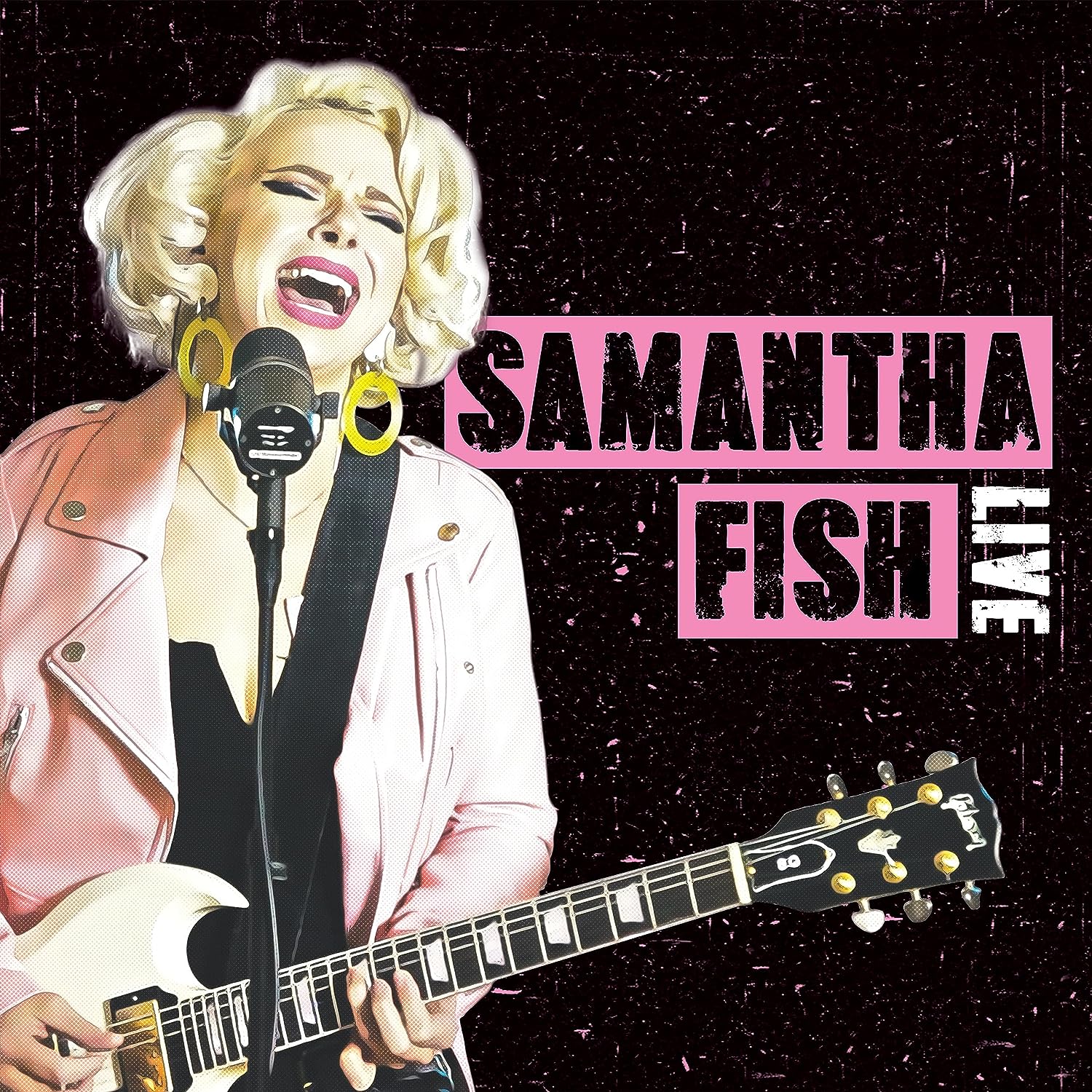Fish, Samantha Live (pink/white Splatter)