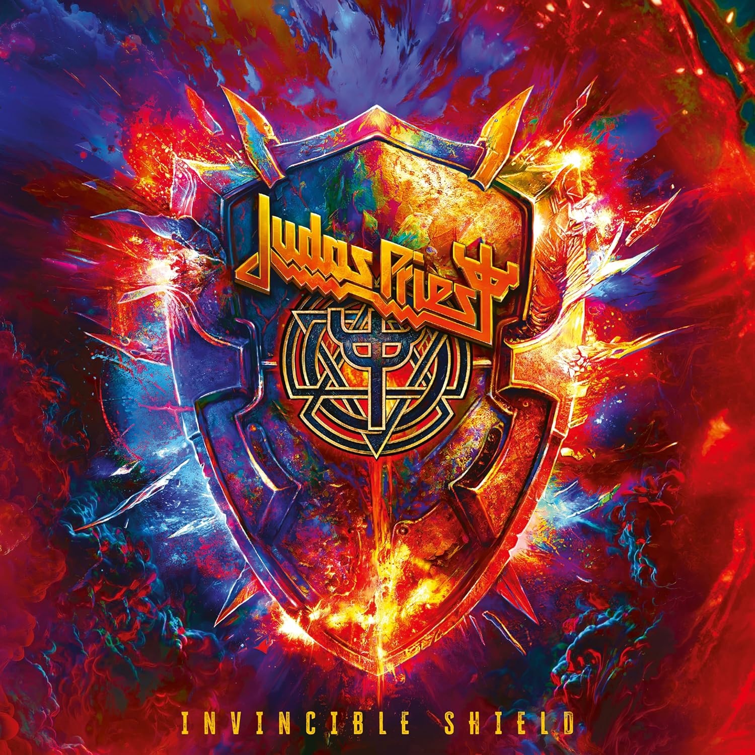 Judas Priest Invincible Shield -coloured-