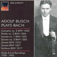 Bach, J.s. Adolf Busch Plays Bach