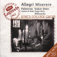 Choir Of King S College, Cambri, The Allegri  Miserere / Palestrina  Sta
