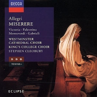 Westminster Cath.choir/king S Miserere/victoria