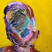 Grey Aura Zwart Vierkant Slotstuk