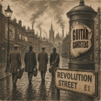 Guitar Gangsters Revolution Street (grey/red/black S